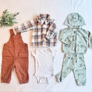 Baby Clothes Bundle 6-9M Fall Lot 5 Pieces Baby Boy Clothes Everyday Outfits